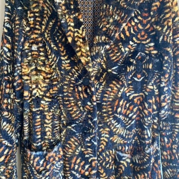 Free People Retro Print Faux Fur Coat - Picture 4 of 8